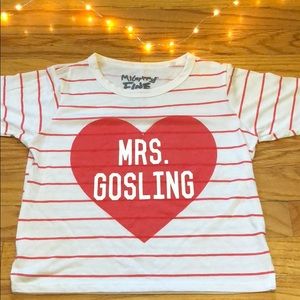 Never word Mrs.Gosling Crop top